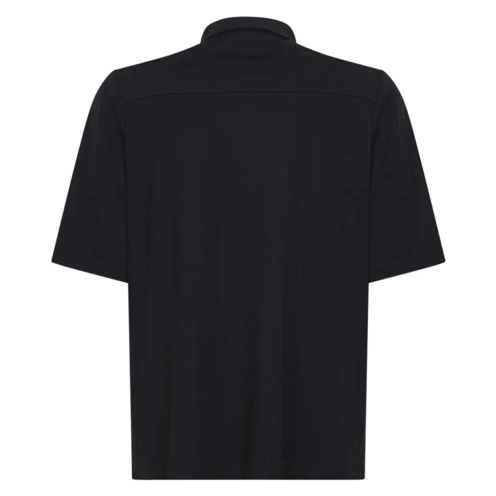Four-button Placket Polo Shirt