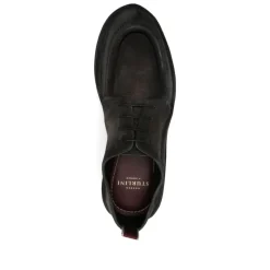 Fox Suede Lace-Up Shoes