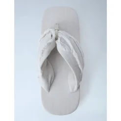 Frayed Edge Thong Sandals