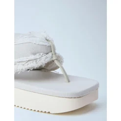 Frayed Edge Thong Sandals
