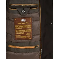 Front Zip and Button Closure Removable Hood