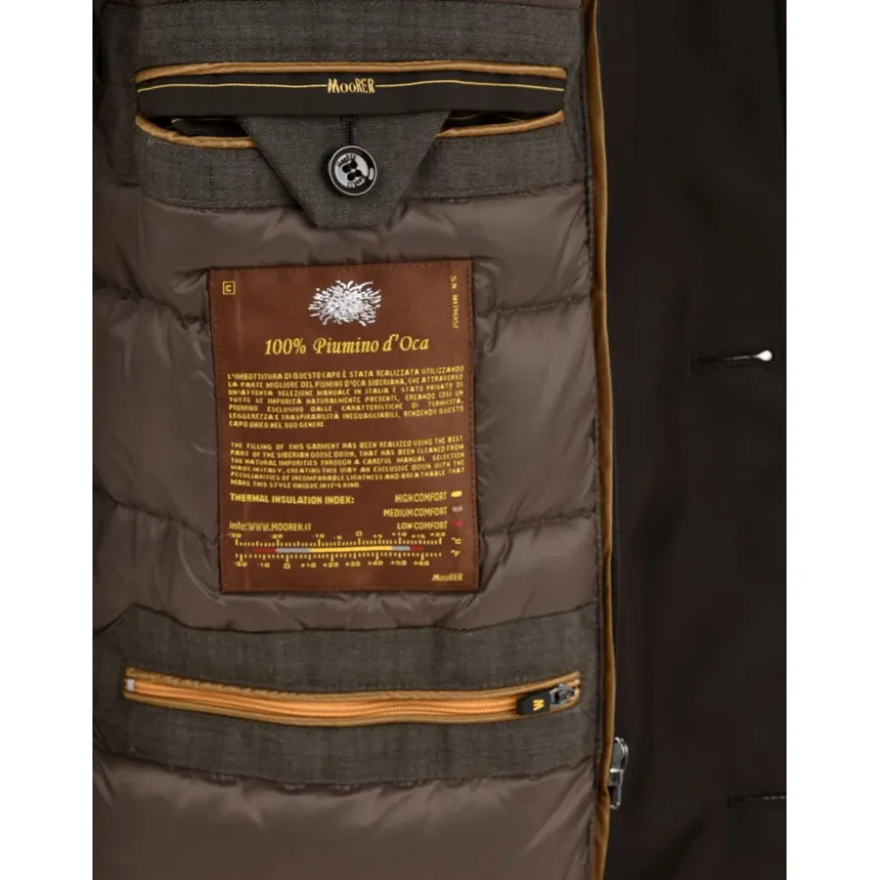 Front Zip and Button Closure Removable Hood