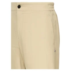 Gabardine Elasticated Trousers in Hamper Beige