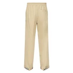 Gabardine Elasticated Trousers in Hamper Beige
