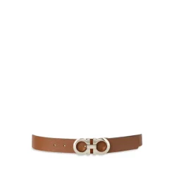 Gancini Leather Belt
