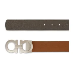 Gancini Leather Belt