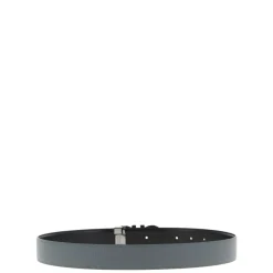 Gancini Reversible Hammered Leather Belt