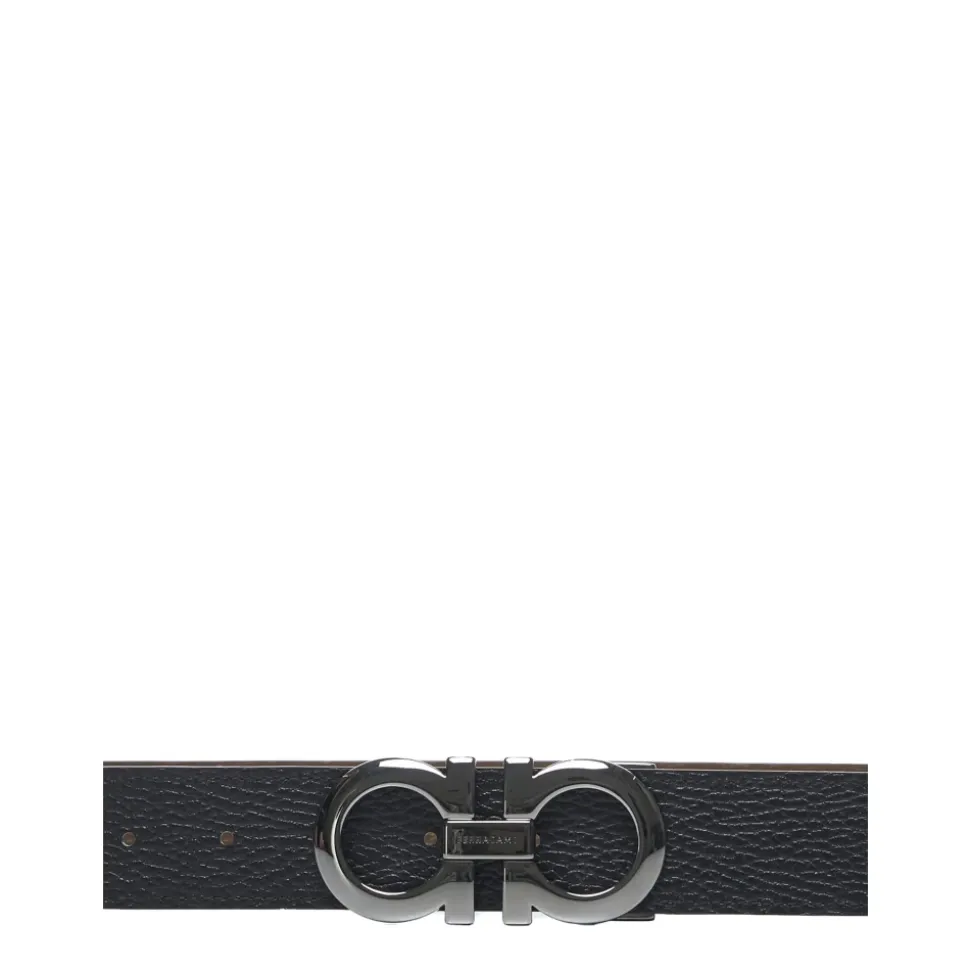 Gancini Reversible Leather Belt