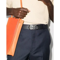 Gancini Reversible Leather Belt