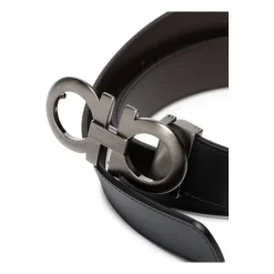 Gancini Reversible Leather Belt