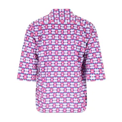 Geometric-Pattern Short-Sleeve Shirt