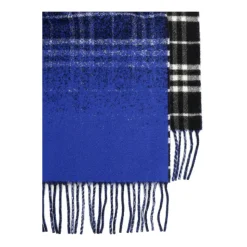 Gradient Check Cashmere Scarf
