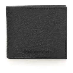 Grained Leather Bi-fold Wallet