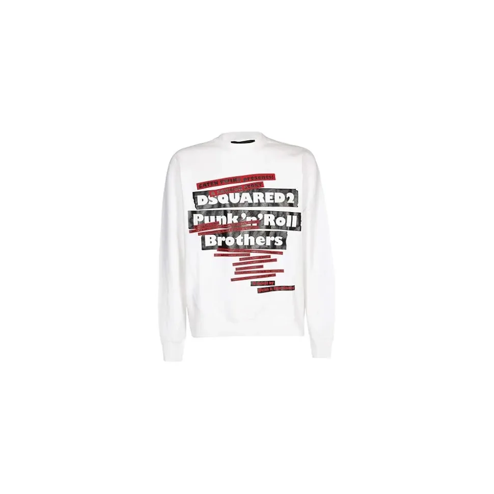 Graphic Print Urban Sweatshirt White