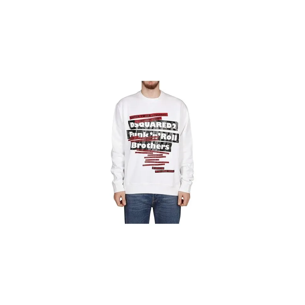Graphic Print Urban Sweatshirt White