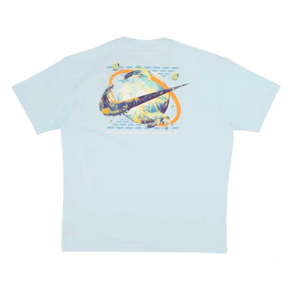 Graphic Sportswear T-Shirt Crew Neck Blue
