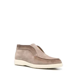 Gray Leather Sandals for Men