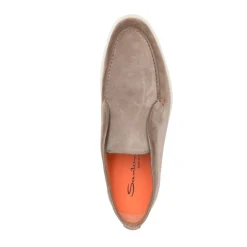 Gray Leather Sandals for Men