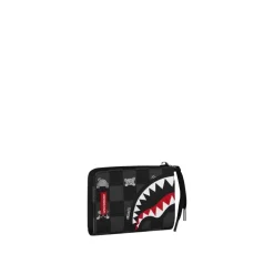 Gray Peeking Character Check Wallet