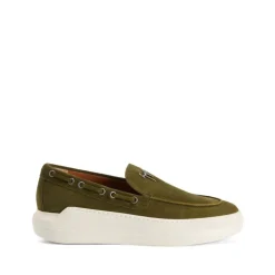 Green Casual Loafers Slip On