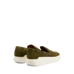 Green Casual Loafers Slip On