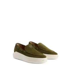 Green Casual Loafers Slip On