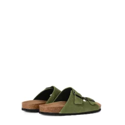 Green Cotton Sandals