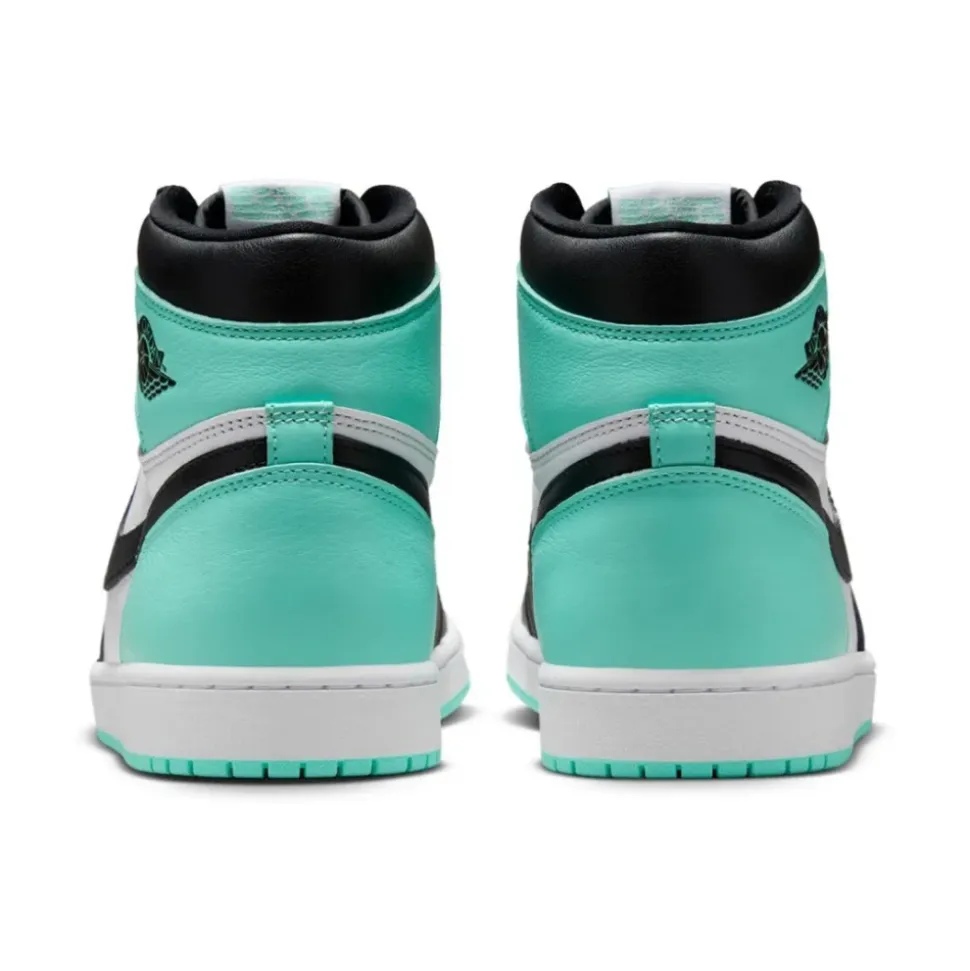 Green Glow Retro High Top Sneakers