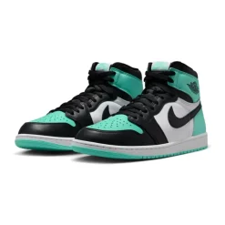 Green Glow Retro High Top Sneakers