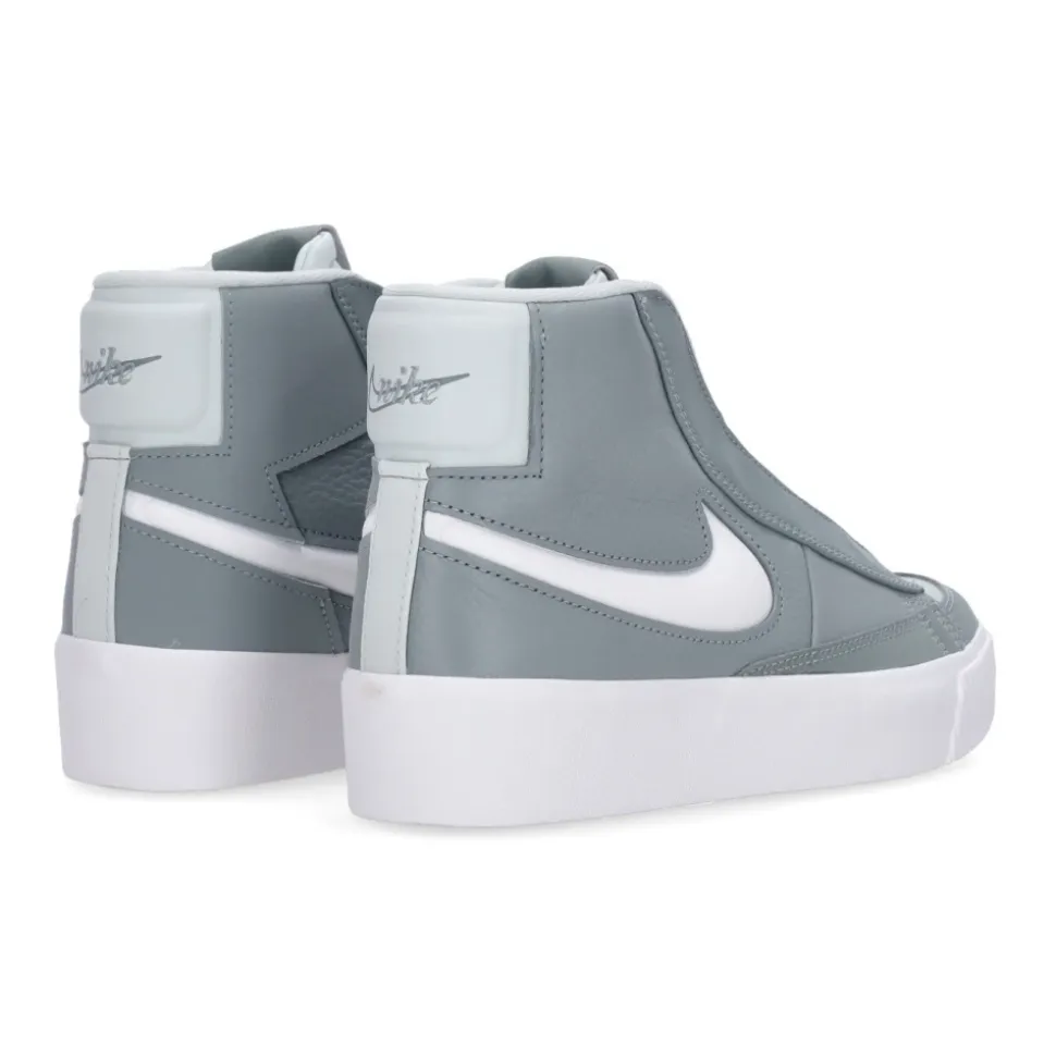 Green High-Top Sneakers with Hidden Lacing