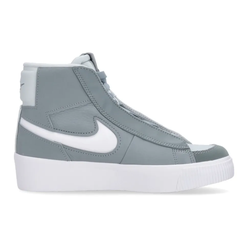 Green High-Top Sneakers with Hidden Lacing