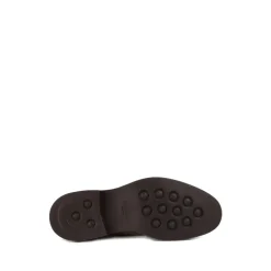 Green Leather Boots with Rubber Sole