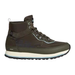 Green Leather City Boots High