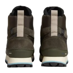Green Leather City Boots High
