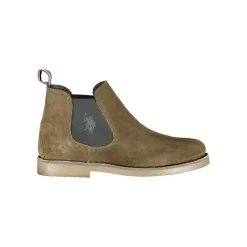 Green Leather Men Ankle Boot