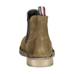 Green Leather Men Ankle Boot