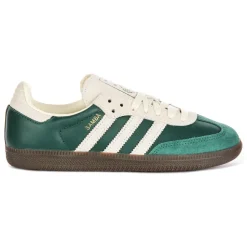 Green Samba OG Suede Leather Trainers