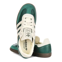 Green Samba OG Suede Leather Trainers