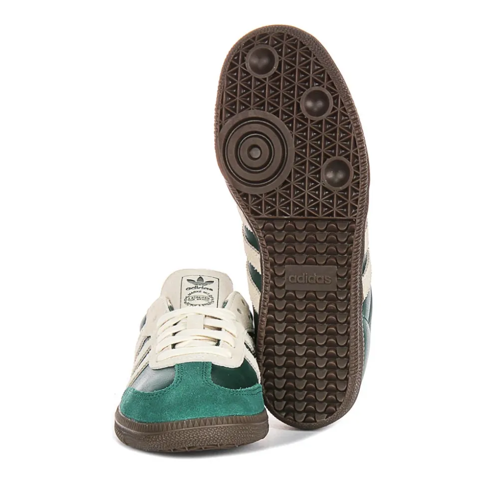 Green Samba OG Suede Leather Trainers