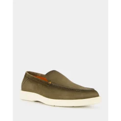 Green Suede Loafers