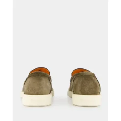 Green Suede Loafers