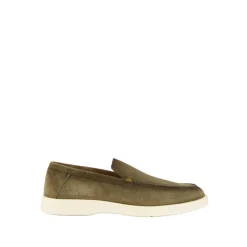 Green Suede Loafers