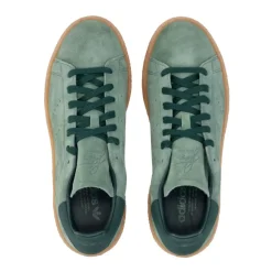 Green Suede Low Top Sneakers