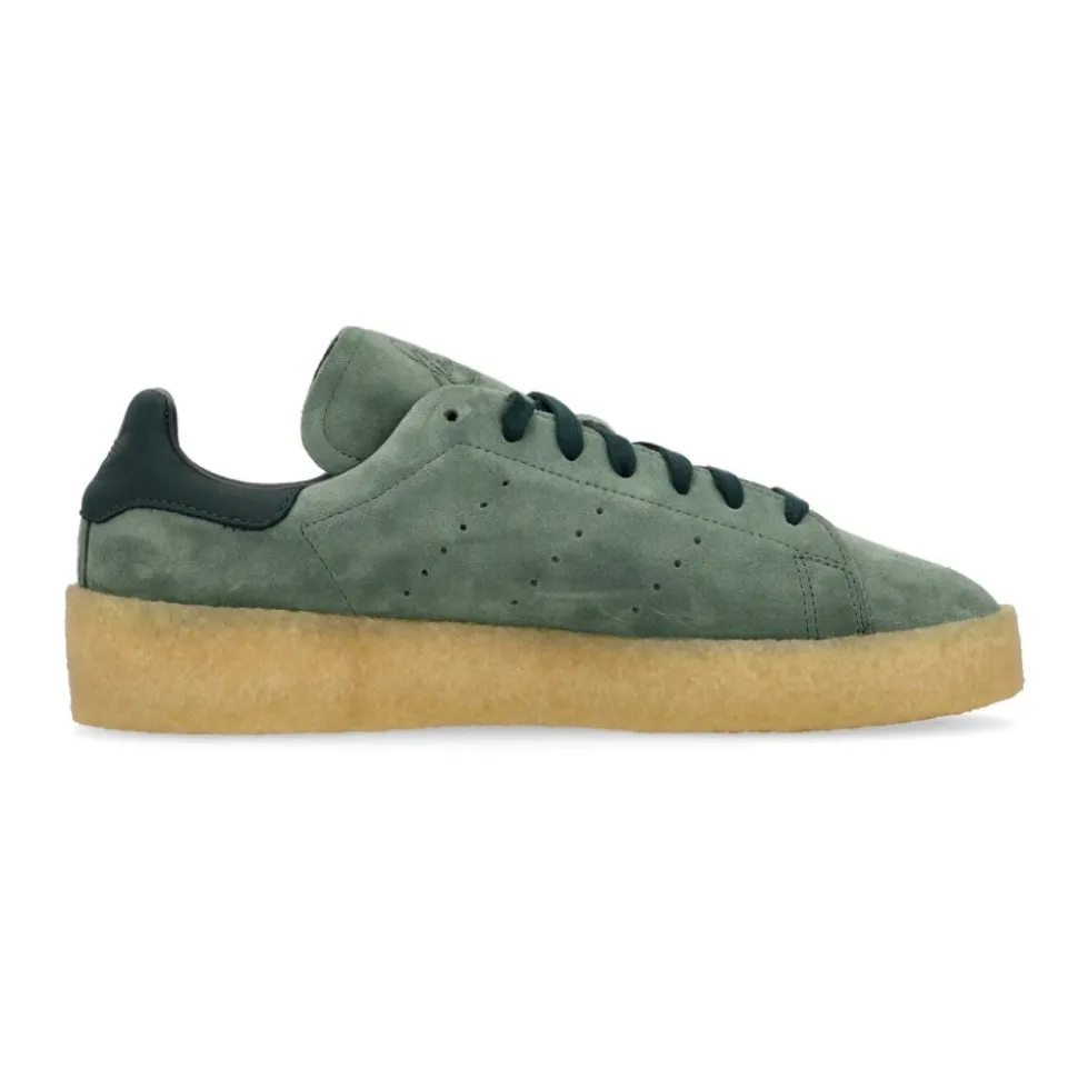 Green Suede Low Top Sneakers