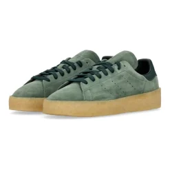 Green Suede Low Top Sneakers