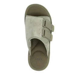 Green Suede Strap Sandal