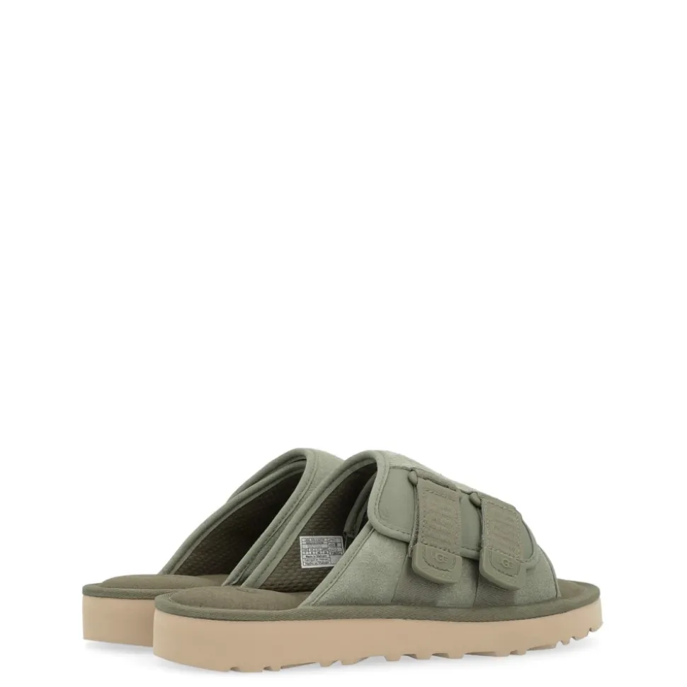Green Suede Strap Sandal