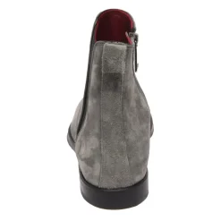Grey Beatles Velvet Suede Boots