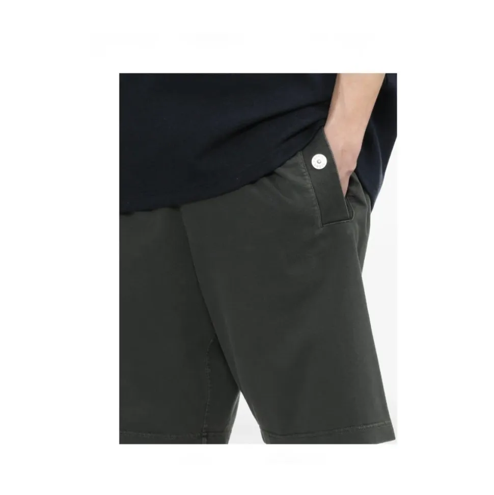 Grey Heavy Cotton Bermuda Shorts