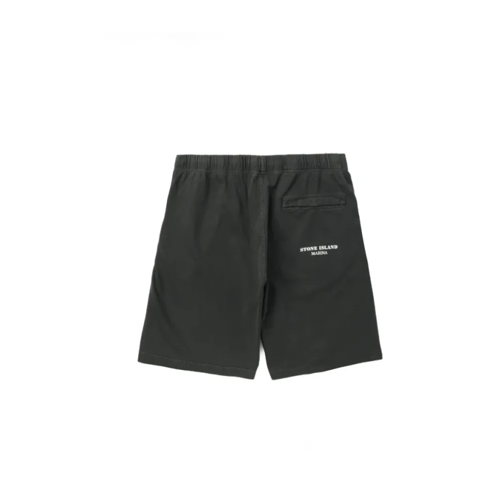 Grey Heavy Cotton Bermuda Shorts